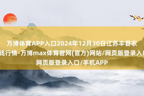 万博体育APP入口2024年12月30日江苏丰县农业农村局价钱行情-万博max体育官网(官方)网站/网页版登录入口/手机APP